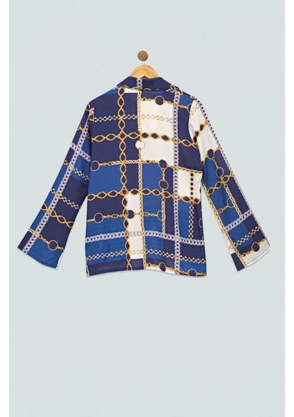 Zincir Desenli Saks Gömlek fiyatları