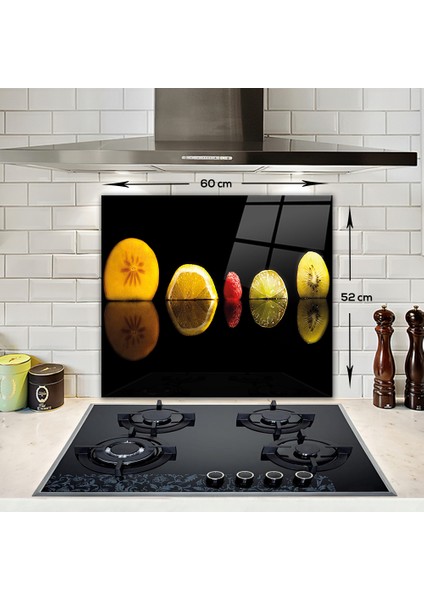 Meyve Resitali | Cam Ocak Arkası Koruyucu | 52cm x 60cm fiyatları
