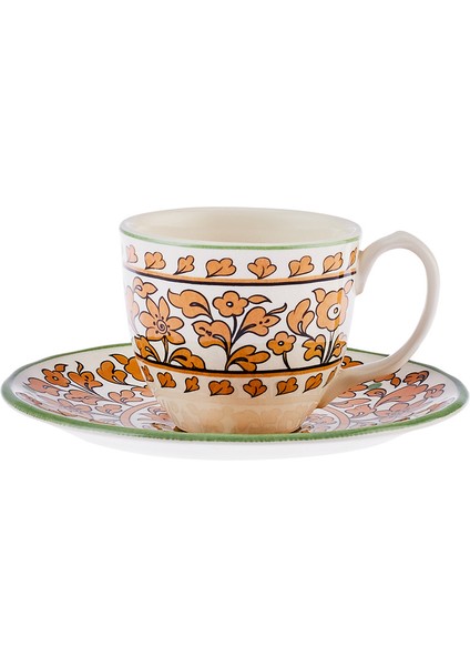 Paye Selçuklu Serisi 2 Kişilik Porselen Kahve Fincan Takımı 90 ml