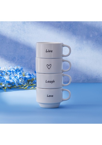 Lovely Laugh 4 Kişilik Espresso Kahve Seti 100 ml