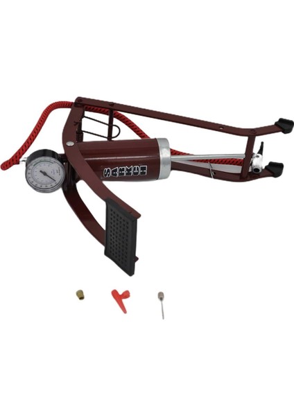 ® Basınç Göstergeli Ayak Pompası Araba Bisiklet Motor Lastik Pompası