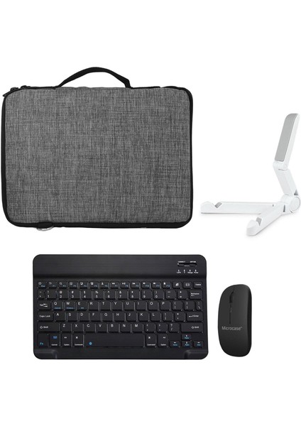 Philips M9X 10.1 IPS Tablet Çanta + Bluetooth Klavye + Mouse + Tablet Standı - AL8112