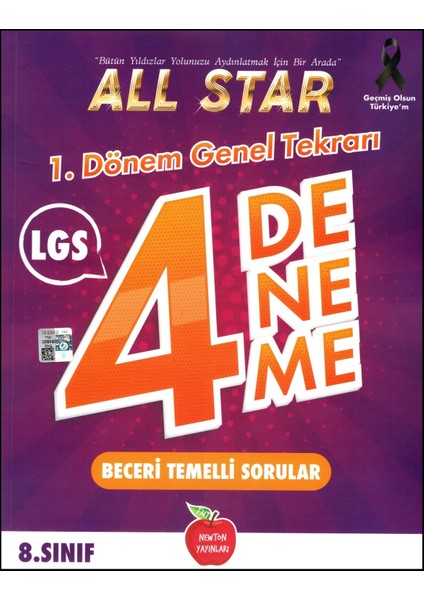 LGS 8. Sınıf All Star 4'lu 1. Dönem Genel Deneme