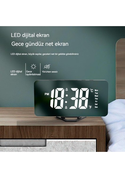 Çok Fonksiyonlu Büyük Ekran Elektronik Saat (Yurt Dışından)