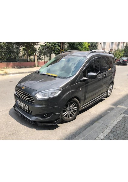 ŞüsCarOto Aksesuar Üniversal Esnek Brabus Lip 3 Parça Piano Black Abs Plastik Flaplı