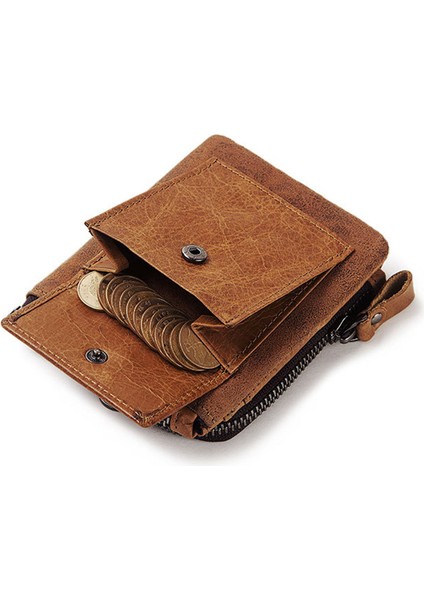 KA0038 Tam Tahıl Cowhide Deri Cüzdan Çok Fonksiyonlu Billfold Kart Tutucu Torbası, Boyut: S (Yurt Dışından) fiyatları