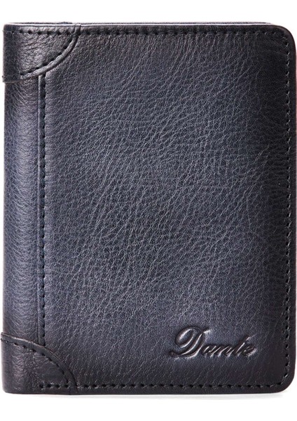 Dante 05505 Rfıd Engelleme Üst Kat Cowhide Erkekler Kısa Cüzdan Kartları Nakit Tutucu Çanta (Yurt Dışından)