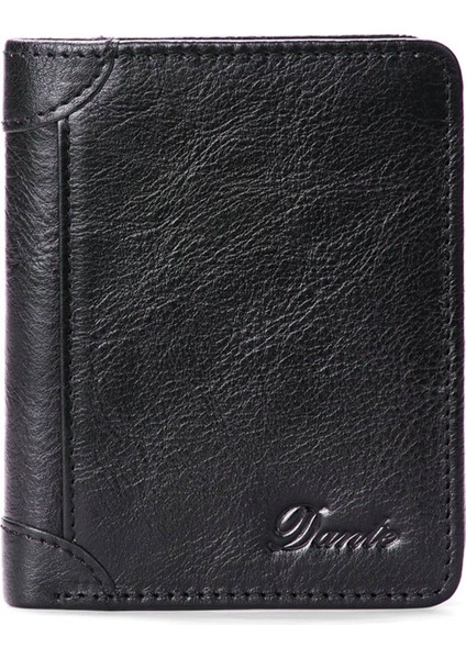 Dante 05505 Rfıd Engelleme Üst Kat Cowhide Erkekler Kısa Cüzdan Kartları Nakit Tutucu Çanta (Yurt Dışından)