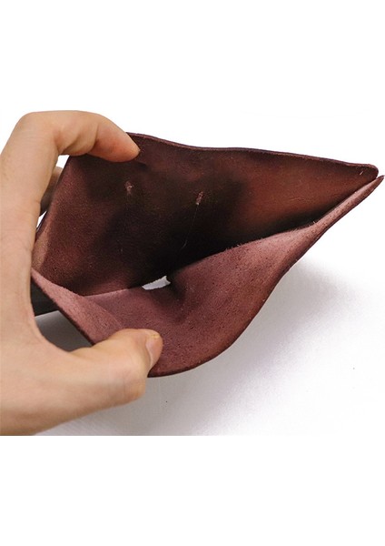 SG721 Minimalist Üst Katmanlı Inek Deri Ince Iki Kısa Kısa Cüzdan Erkekler Nakit Kartlar Depolama Çantası (Yurt Dışından) modelleri