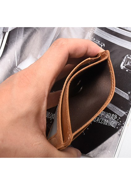 AP156 Oğluma Kızı Minimalist Cüzdan Si Rfid Engelleyen Cowhide Deri Ön Cep Kartı Çantası (Yurt Dışından) fırsatları