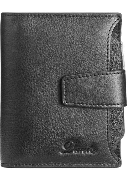 Dante D05508 Tam Tahıl Cowhide Deri Çoklu Kart Yuvaları Cüzdan Rfid Engelleme Nakit Torpası (Yurt Dışından)