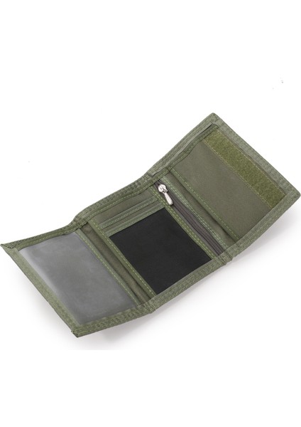 Jeminal 1420 Düz Renkli Dikiş Naylon Cüzdan Öğrenci Üçlü Cüzdan Cüzdan Çanta Kartları Tutucu (Yurt Dışından) modelleri