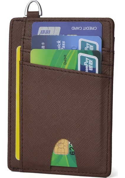 Çapraz Cilt Anti-Magnetik Rfıd Kimlik Kartı Banka Kartı Hırs Anti-Hırs Kart Cüzdan Cep Otobüs Kartı Çantası Yüzük (Yurt Dışından)