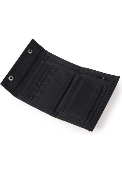 Jeminal 1312# Sıradan Kamuflaj Iki Katlı Çanta Kartı Tutucu Snap Düğmeleri Tuval Kısa Cüzdan (Yurt Dışından) indirimleri