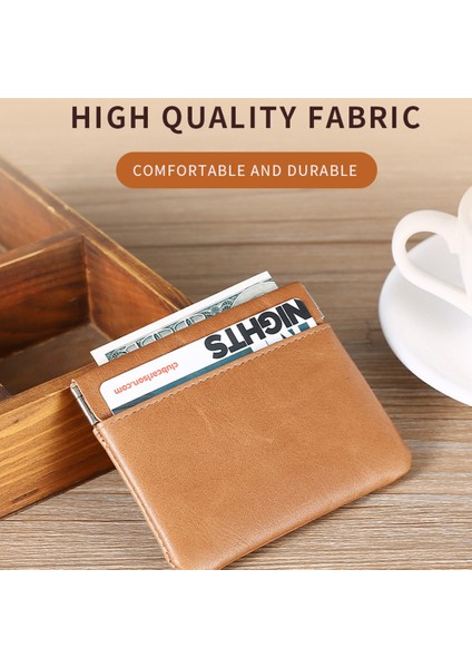FC8002 Ince Cüzdan Kart Tutucu Cowhide Deri Para Çanta Çantası Rfıd Blowantıce Değişim Çantı (Yurt Dışından) modelleri