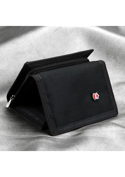 Jeminal 507 Erkekler Trifold Giyim Dayanıklı Tuval Cüzdanları Nakit Money Madeni Para Çantası Kart Çantası (Yurt Dışından) indirimleri