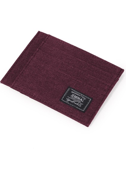Jeminal 31811# Men Canvas Ultra Ince Kimlik Kartı Organizatör Çantası Minimalist Kredi Kartı (Yurt Dışından)