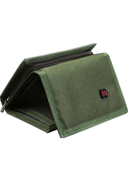 Jeminal 507 Erkekler Trifold Giyim Dayanıklı Tuval Cüzdanları Nakit Money Madeni Para Çantası Kart Çantası (Yurt Dışından)