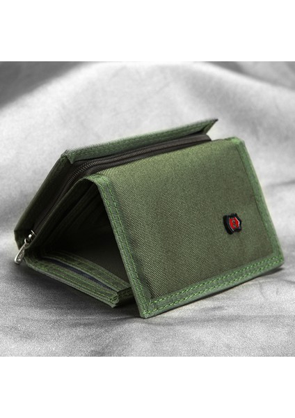 Jeminal 507 Erkekler Trifold Giyim Dayanıklı Tuval Cüzdanları Nakit Money Madeni Para Çantası Kart Çantası (Yurt Dışından) indirimleri