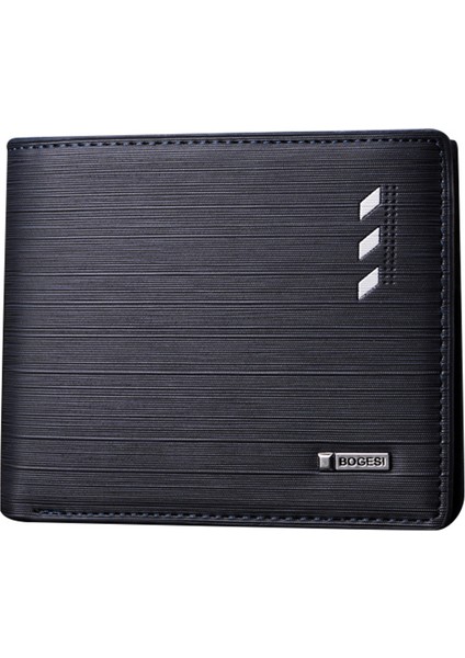 Bogesi 724 Erkekler Pu Deri Cüzdan Ultra Güçlü Dikiş Ince Billfold Kart Tutucu Çanta Poşeti (Yurt Dışından)