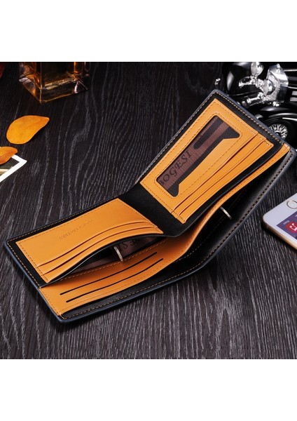 Bogesi 724 Erkekler Pu Deri Cüzdan Ultra Güçlü Dikiş Ince Billfold Kart Tutucu Çanta Poşeti (Yurt Dışından) fiyatları