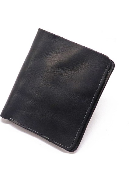SG724 Üst Katmanlı Cowhide Deri Vintage Iki Kısa Kısa Cüzdan Erkekler Nakit Kartlar Depolama Çantası (Yurt Dışından) modelleri