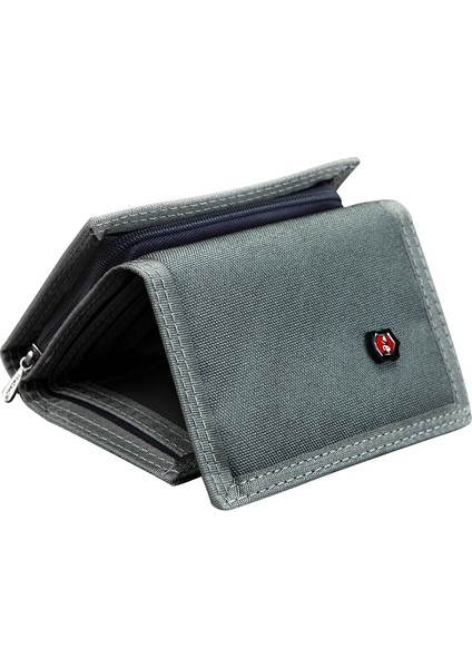 Jeminal 507 Erkekler Trifold Giyim Dayanıklı Tuval Cüzdanları Nakit Money Madeni Para Çantası Kart Çantası (Yurt Dışından)