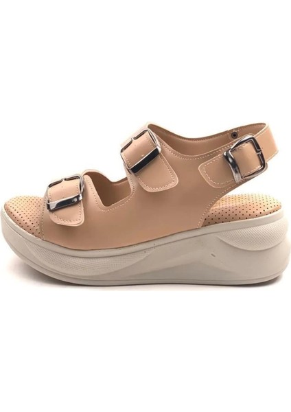 Kadın Dimma Nut Konfor Ortopedik Taban Tokalı Sandalet indirimleri