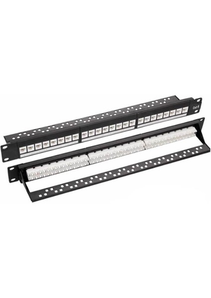 24 Port Cat6 Patch Panel Dolu