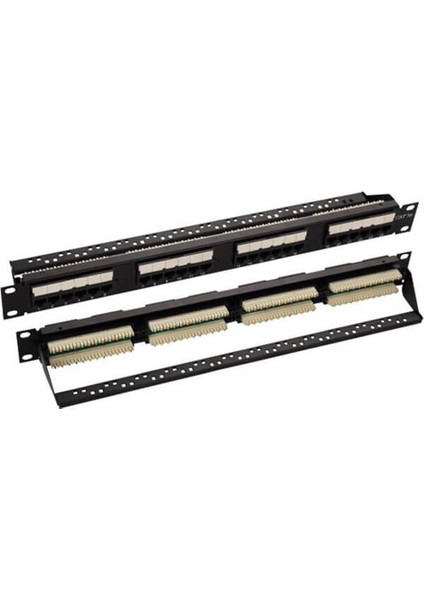 24 Port Cat6 Patch Panel Dolu