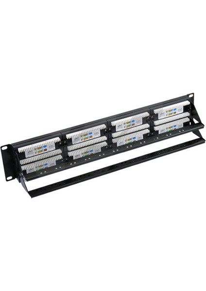 48 Port Cat 6 Patch Panel Dolu