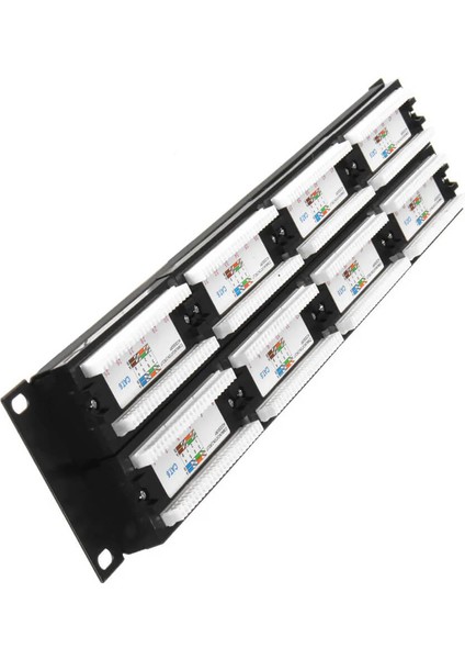 48 Port Cat 6 Patch Panel Dolu