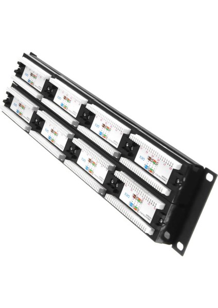 48 Port Cat 6 Patch Panel Dolu