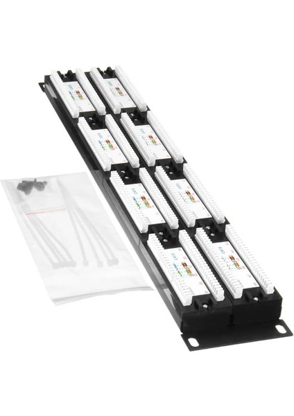 48 Port Cat 6 Patch Panel Dolu