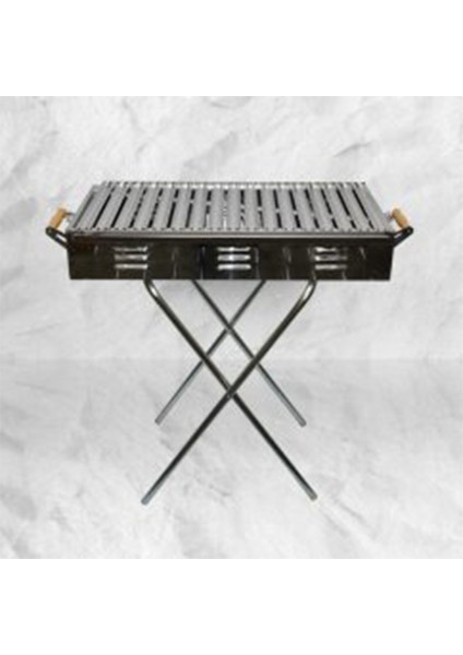 Krom Mangal Seyyar Ayaklı 50X32