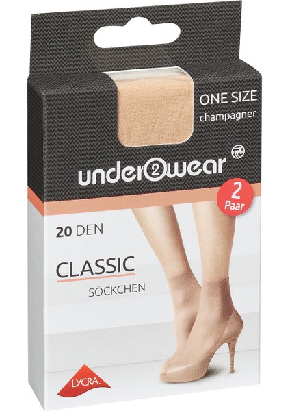 Soket Çorap 20 Den, Şampanya Standart Beden