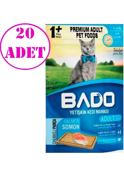 Somonlu Kedi Yaş Maması 85 gr 20 Ad