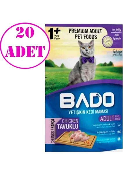 Tavuklu Kedi Yaş Maması 85 gr 20 Ad