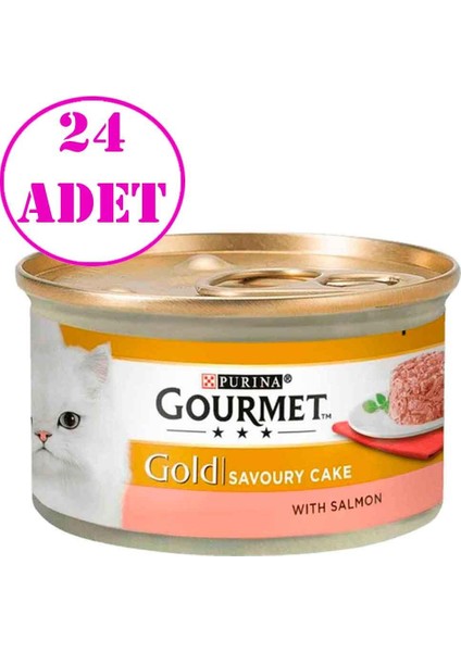 Parça Somonlu Kedi Konservesi 85 gr 24 Ad