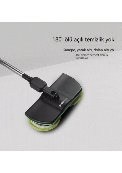 Akülü Elektrikli Spin Mop Şarj Edilebilir Süpürge (Yurt Dışından)