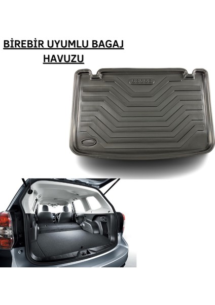 Volkswagen Passat B7 Sedan 2011 - 2014 Kauçuk Özel Üretim Bagaj Havuzu