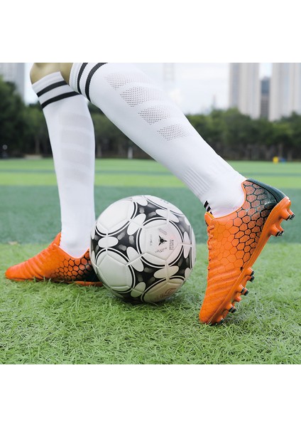 Erkek Futbol Ayakkabısı - Turuncu (Yurt Dışından) indirimleri