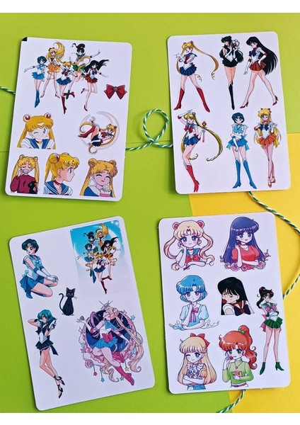 Sailor Moon Ay Savaşçıları Etiket Sticker
