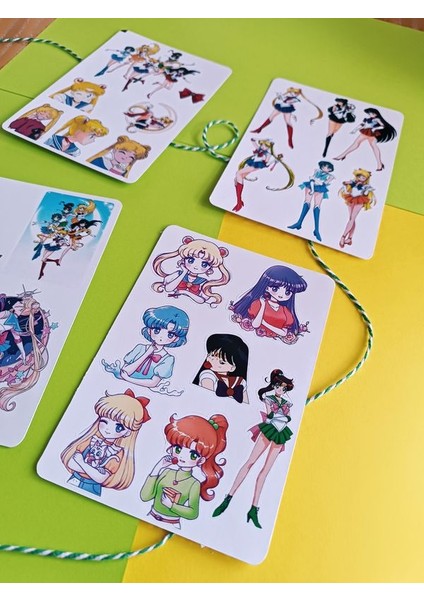 Sailor Moon Ay Savaşçıları Etiket Sticker