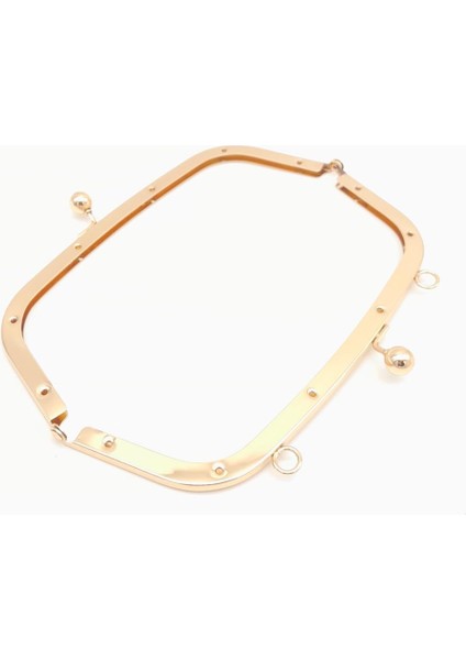 21.5 cm Light Gold Oval Köşe Çanta Klipsi Çanta Bursu modelleri
