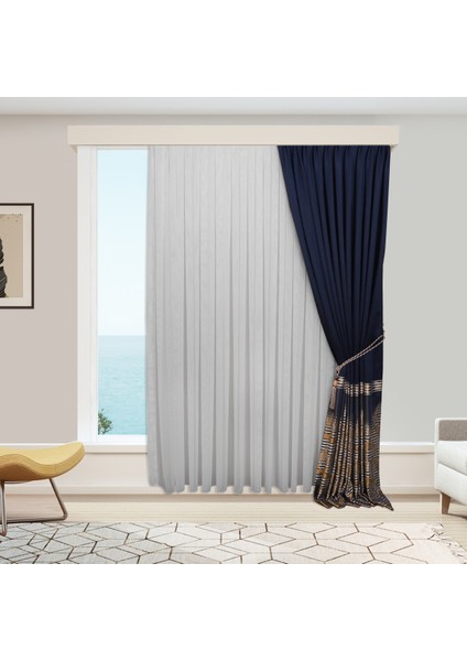 Yeni Model Çelik Kırışmayan Etekleri Kurşunlu 1-2,5 Pile Son Moda Tül Perde