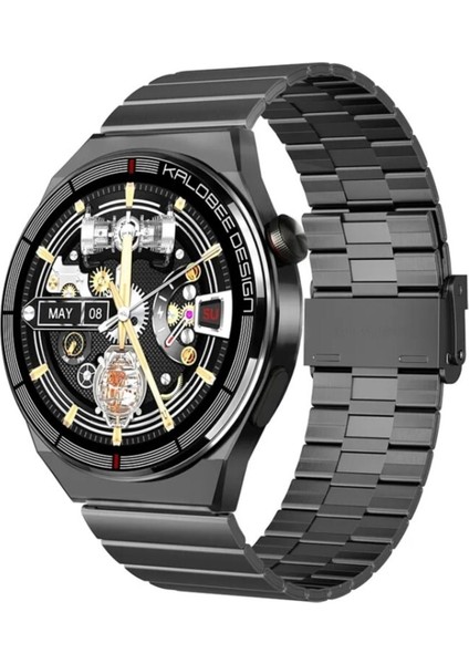 Amoled Yuvarlak Ekran 46 mm Siri Nfc Gps Bluetooth Çelik Yedek Kordon Akıllı Saat