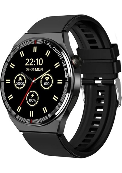 Amoled Yuvarlak Ekran 46 mm Siri Nfc Gps Bluetooth Çelik Yedek Kordon Akıllı Saat