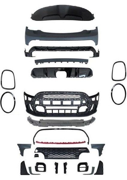 Mini cooper f56 f57 2d jcw body kit tampon seti 2021+