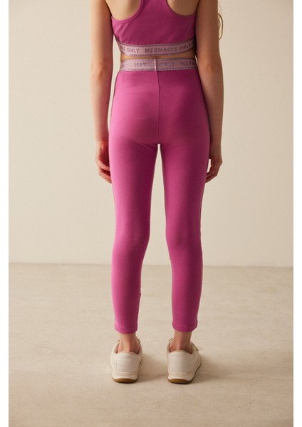 Kız Çocuk Deniz Kızı Desenli Tayt fırsatları